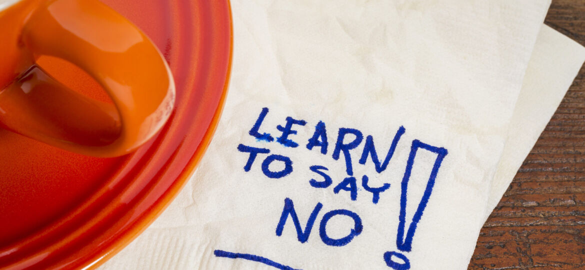 learn to say no advice